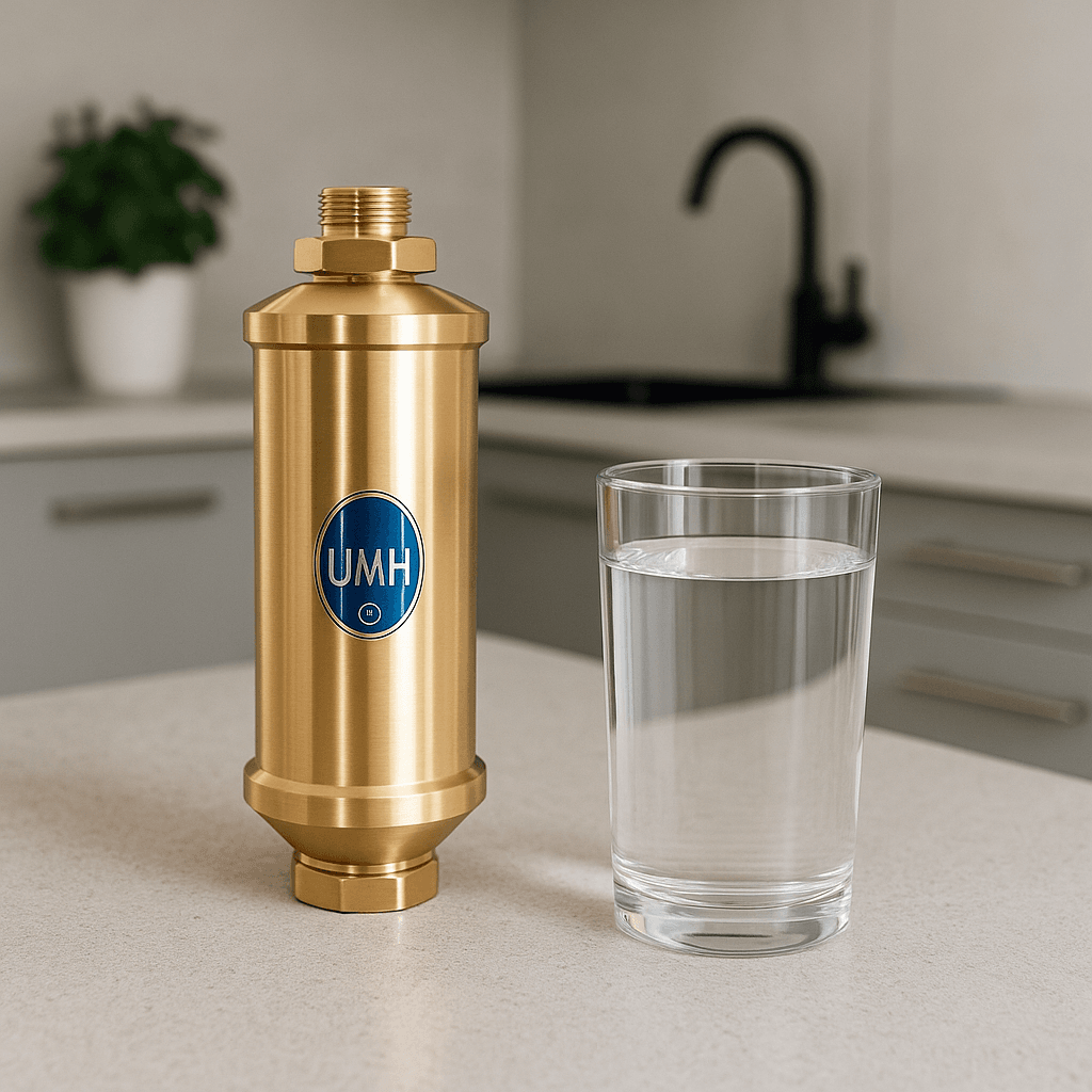 UMH-System für Wasserbelebung und Schutz vor Kalkablagerungen im Haushalt.